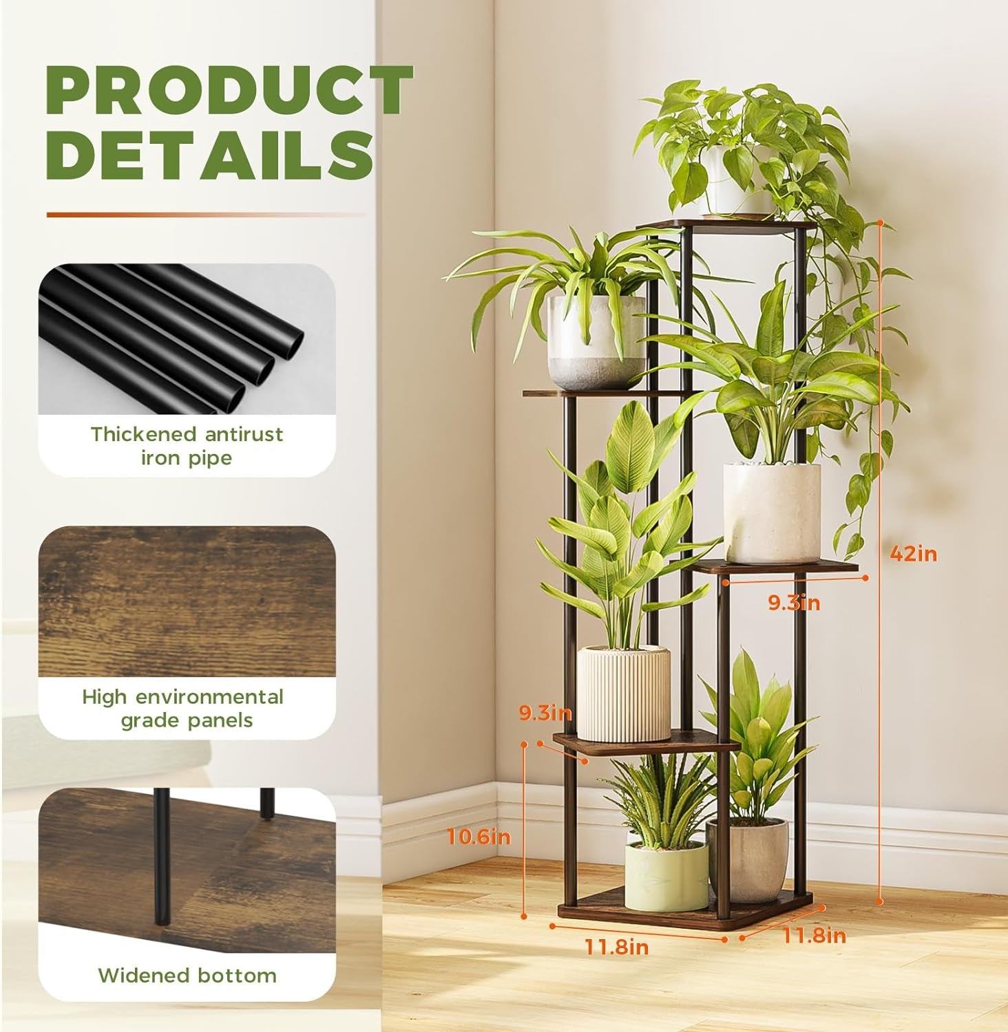 EcoElegance™ Indoor Plant Rack